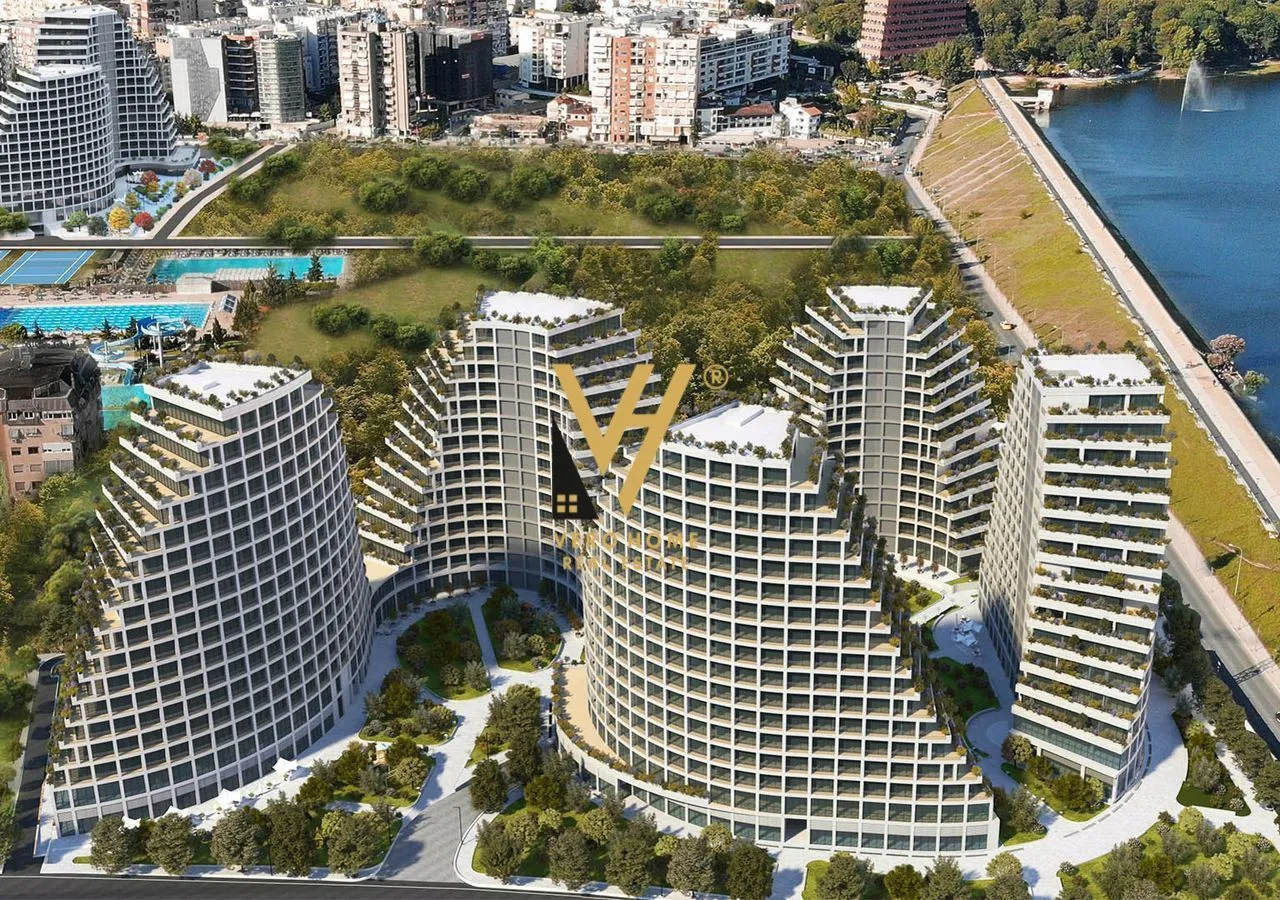 SHITET APARTAMENT 2+1+2+VERANDE TE LAKE VIEW 550.000 EURO