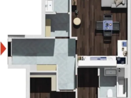 APARTAMENT 1+1 NE SHITJE NE KAMEZ FAZE PERFUNDIMI 5