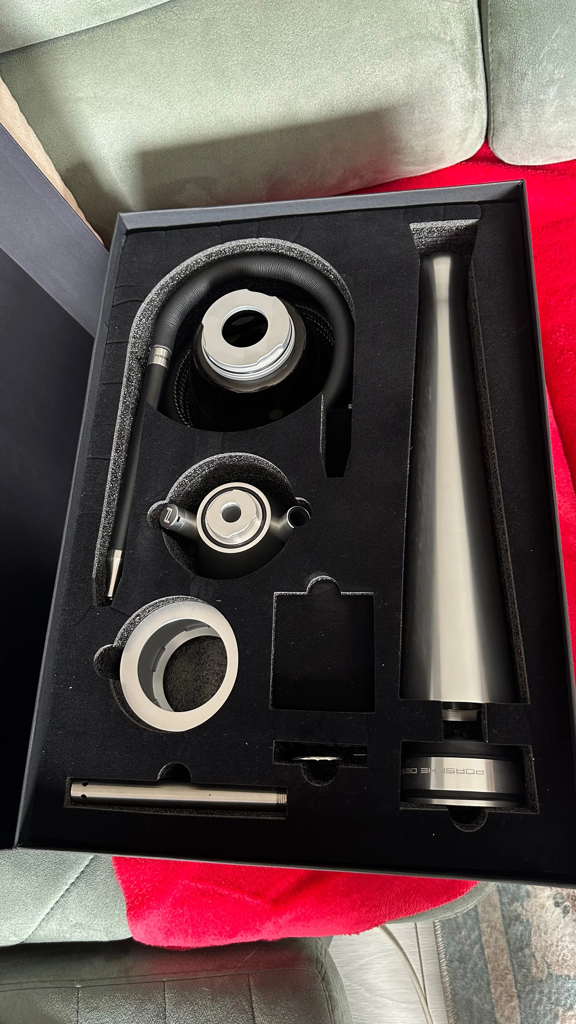 ✅SHITET PORSCHE DESIGN SHISHA HOOKAH(NARGJILE) SHUM E VECANT 8