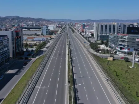 🏡 Toke ne shitje » Pamje nga Autostrada "Tiranë-Durrës", Tirane 6