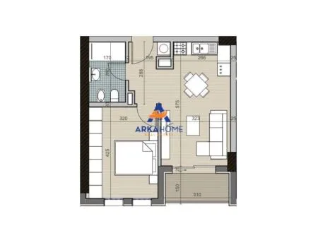 Shitet, Apartament 2+1+2, Univers City QTU, Tirane 8