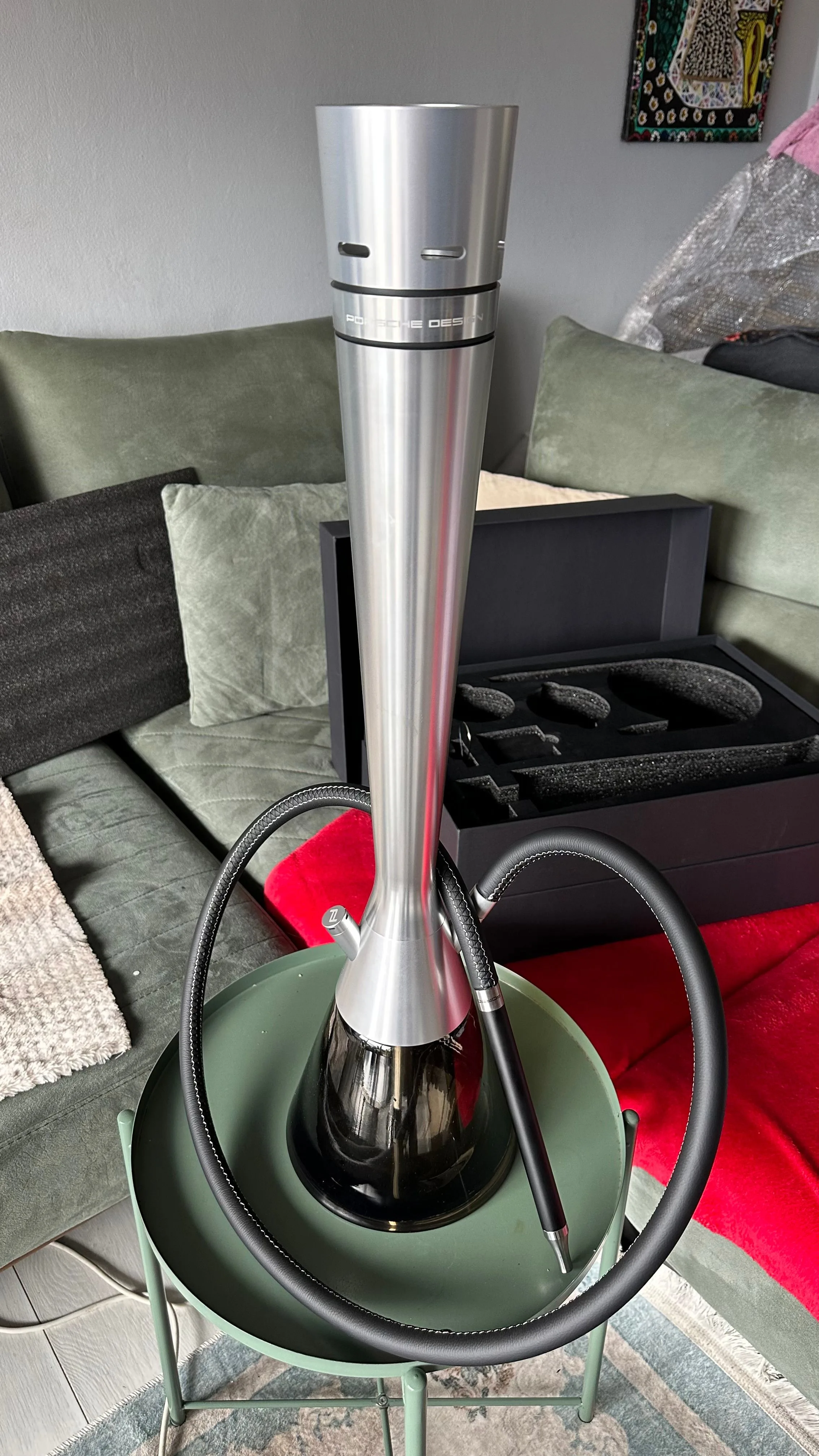 ✅SHITET PORSCHE DESIGN SHISHA HOOKAH(NARGJILE) SHUM E VECANT 6